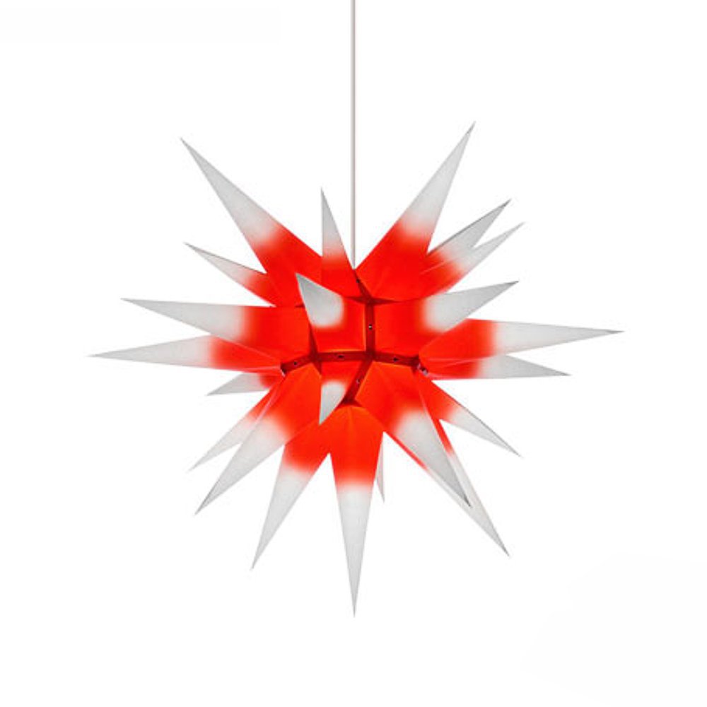 Artikel Bild: Herrnhuter Stern - Innenstern aus Papier 60 cm - weiß/Kern rot         