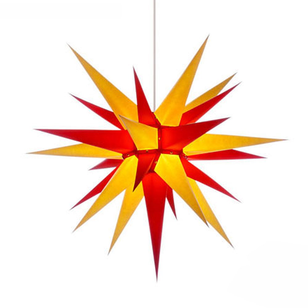 Artikel Bild: Herrnhuter Stern - Innenstern aus Papier 70 cm - gelb/rot