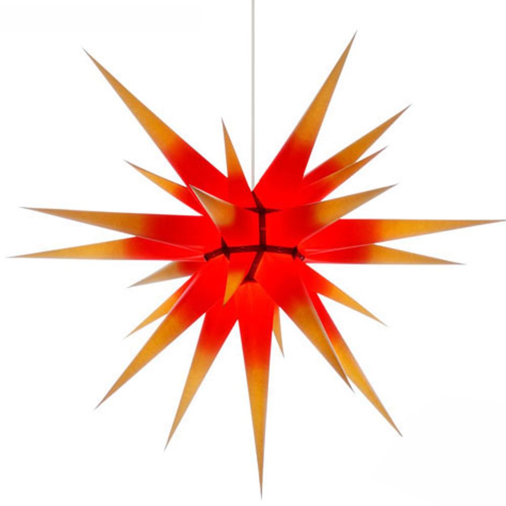 Artikel Bild: Herrnhuter Stern - Innenstern aus Papier 80 cm - gelb/Kern rot