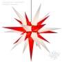 Außenstern 130 cm - weiß/rot - Herrnhuter Stern aus Kunststoff