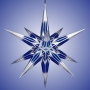 Haßlauer Weihnachtsstern blau/silber - für Außen 75 cm