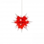 Details-Herrnhuter Stern - Innenstern aus Papier 40 cm - weiß/Kern rot