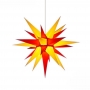 Details-Herrnhuter Stern - Innenstern aus Papier 60 cm - gelb/rot