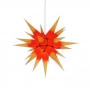 Details-Herrnhuter Stern - Innenstern aus Papier 60 cm - gelb/Kern rot