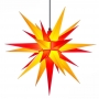 Details-Außenstern 68 cm - gelb/rot - Herrnhuter Stern aus Kunststoff