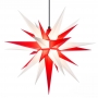 Details-Außenstern 68 cm - weiß/rot - Herrnhuter Stern aus Kunststoff