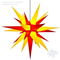 Außenstern 130 cm - gelb/rot - Herrnhuter Stern aus Kunststoff