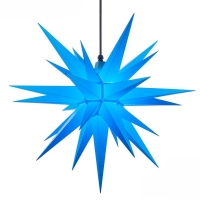 Außenstern 68 cm - blau - Herrnhuter Stern aus Kunststoff - Sommerstern