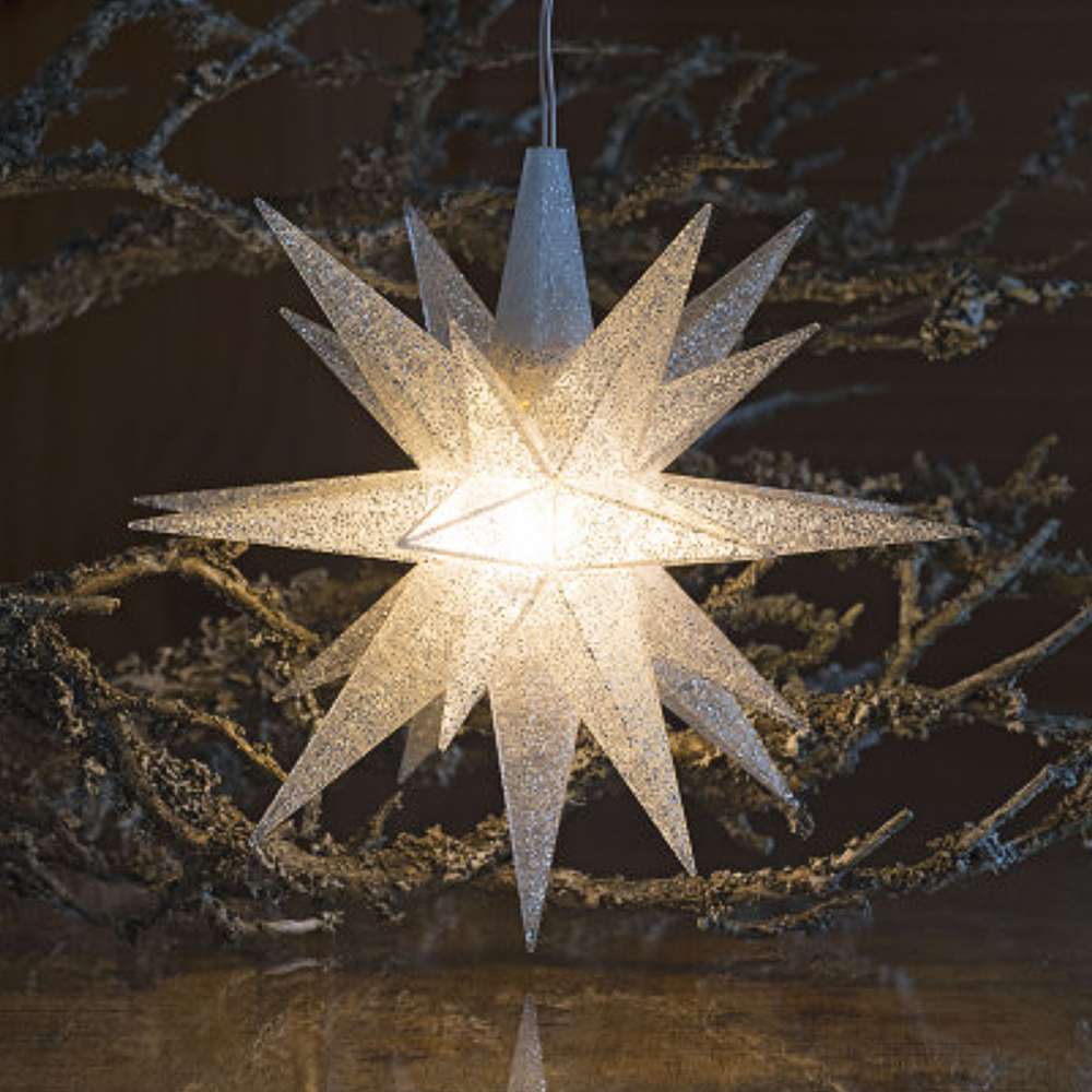 Ministern - silber glitter - Herrnhuter Stern 13 cm - Limitierte Edition 2022 - 603 - 254 - 0 - 1